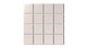 3x3 Straight Set Sheeted Natural Press Ceramic Mosaic Tile in Tyrian Purple Matte