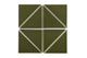 6" Triangle Original Ceramic Tile in Bonsai Gloss