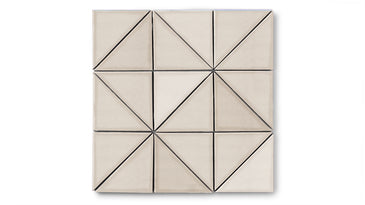 4" Triangle Original Ceramic Tile in Sand Dune Gloss