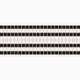 1x1 Tailored Stripe Border Sheeted Original Ceramic Tile in Nocturne Matte