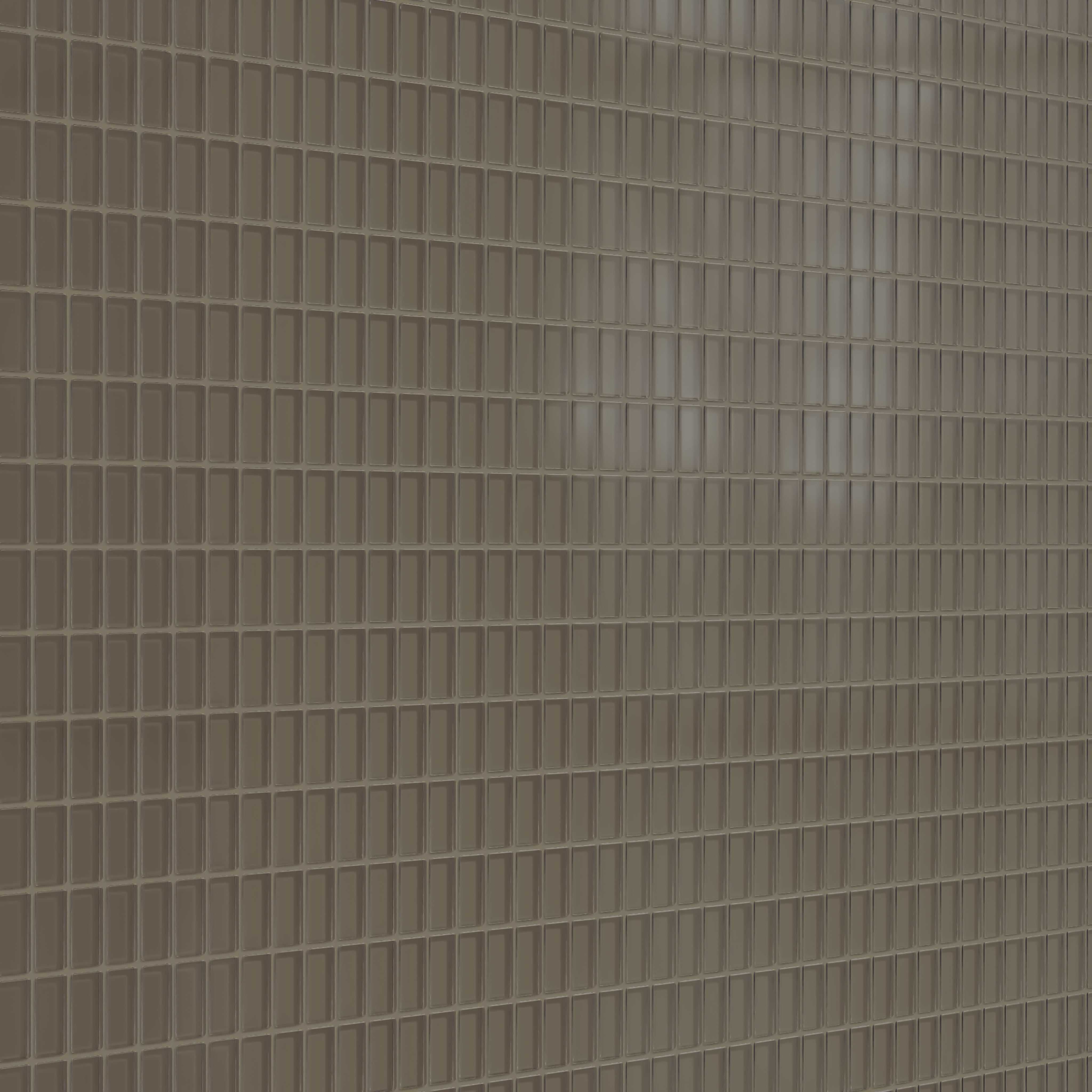 1x2 Straight Set Sheeted Glass Mosaic Tile in Albatross Matte