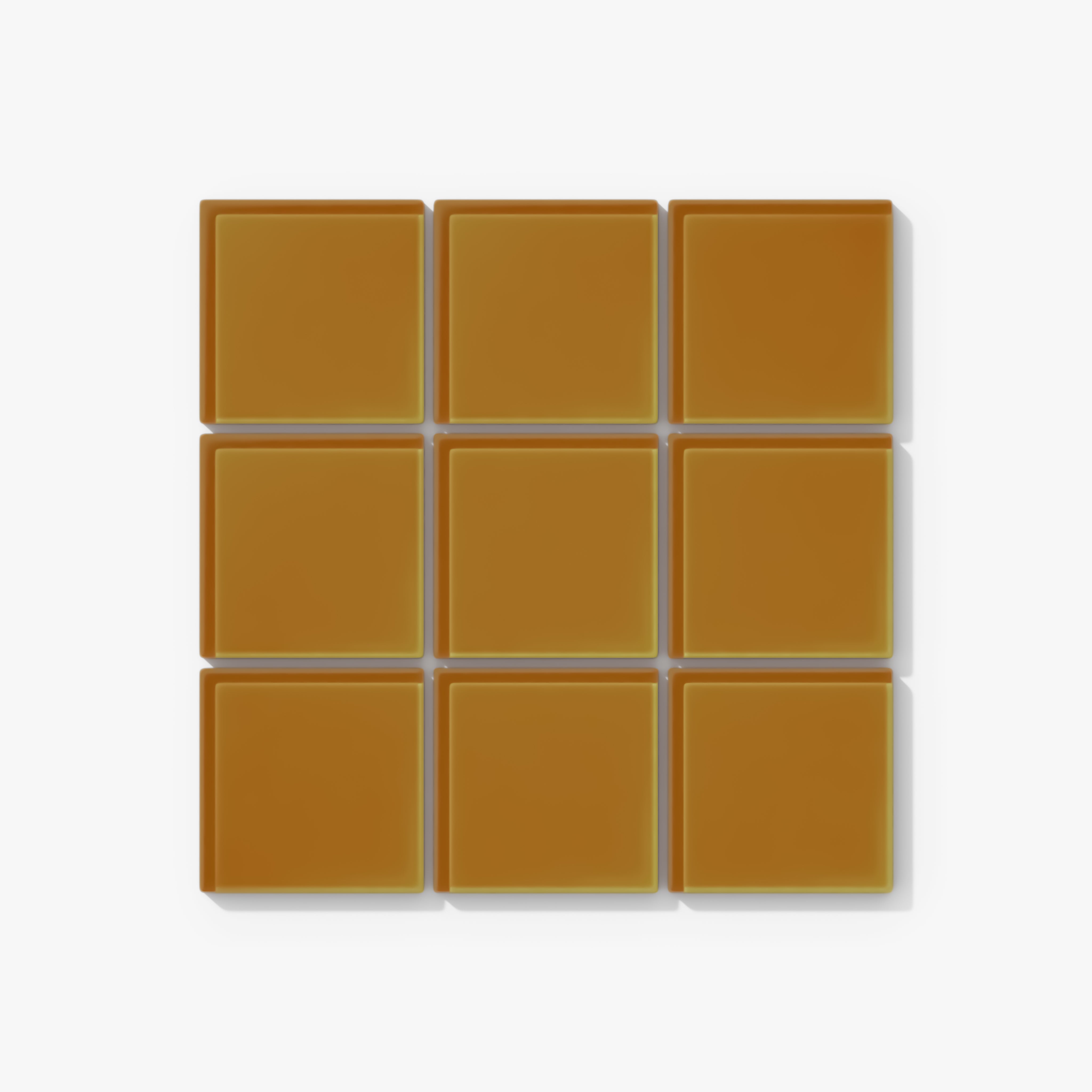 3x3 Straight Set Sheeted Glass Mosaic Tile in Falcon Gloss