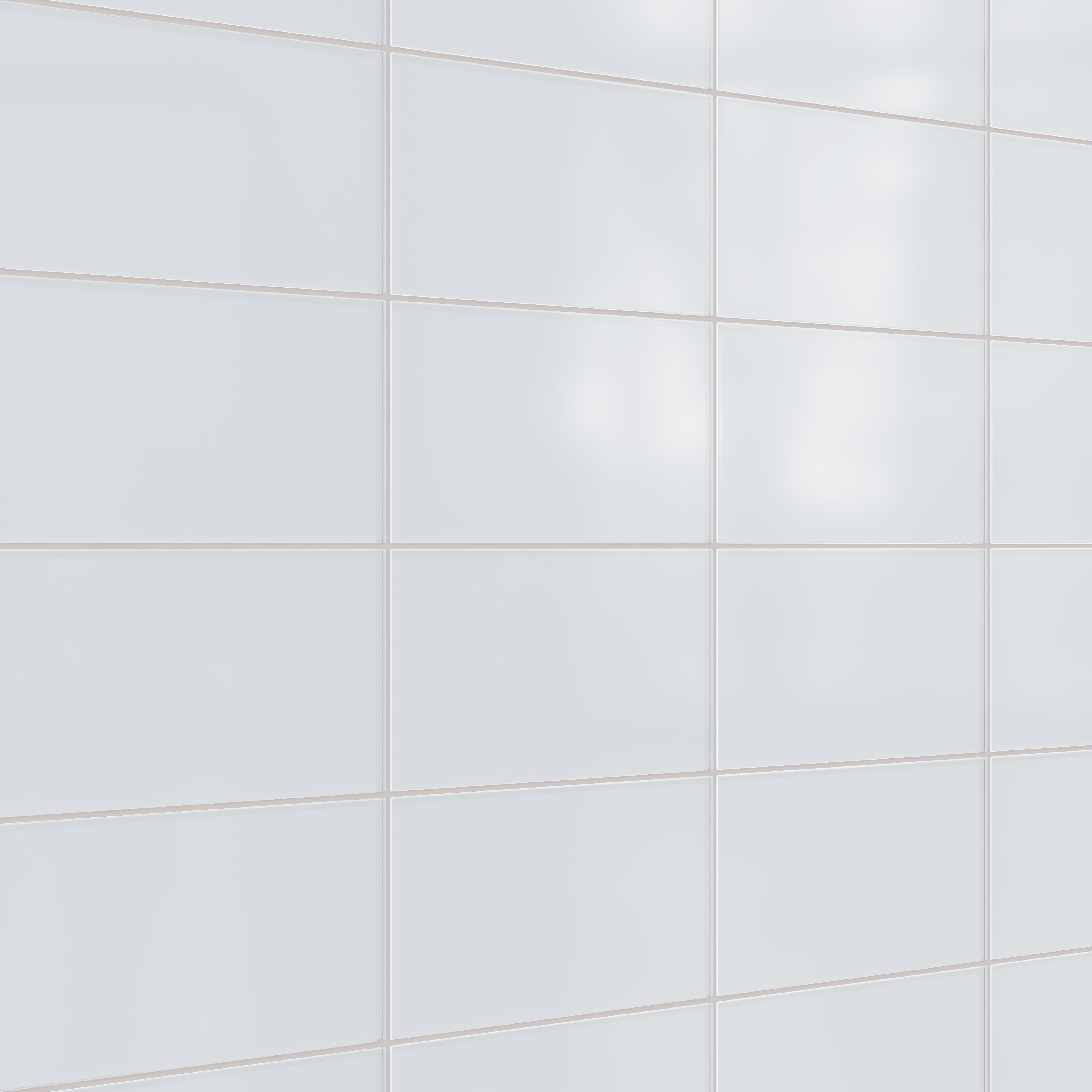 6x12 Glass Tile in Snowy Owl Matte