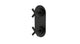 Contour Two Handle Wall Mount Shower Trim with Soft Cross Handles in Oil Rubbed Bronze