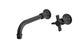 Emerson One Handle Wall Mount 8.25" Lavatory Faucet with Defined Cross Handle in Oil Rubbed Bronze