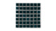 1x1 Straight Set Sheeted Original Ceramic Mosaic Tile in Caspian Sea Gloss
