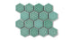 2" Hexagon Sheeted Original Ceramic Mosaic Tile in Amalfi Coast Gloss
