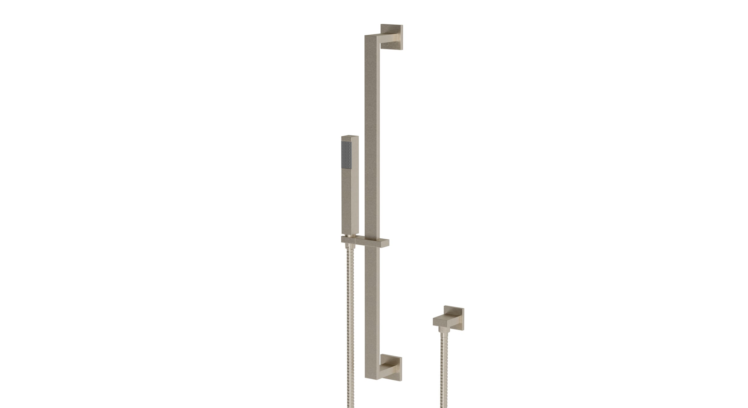 Flatiron Positioning Bar Kit - Less Hand Shower in Satin Nickel