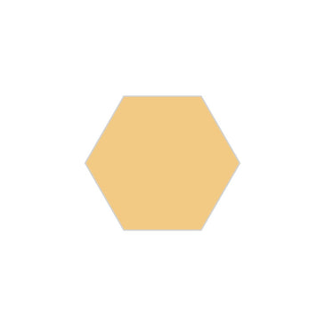 6" Hexagon Original Ceramic Tile in Haystack Matte