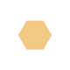 6" Hexagon Original Ceramic Tile in Haystack Matte