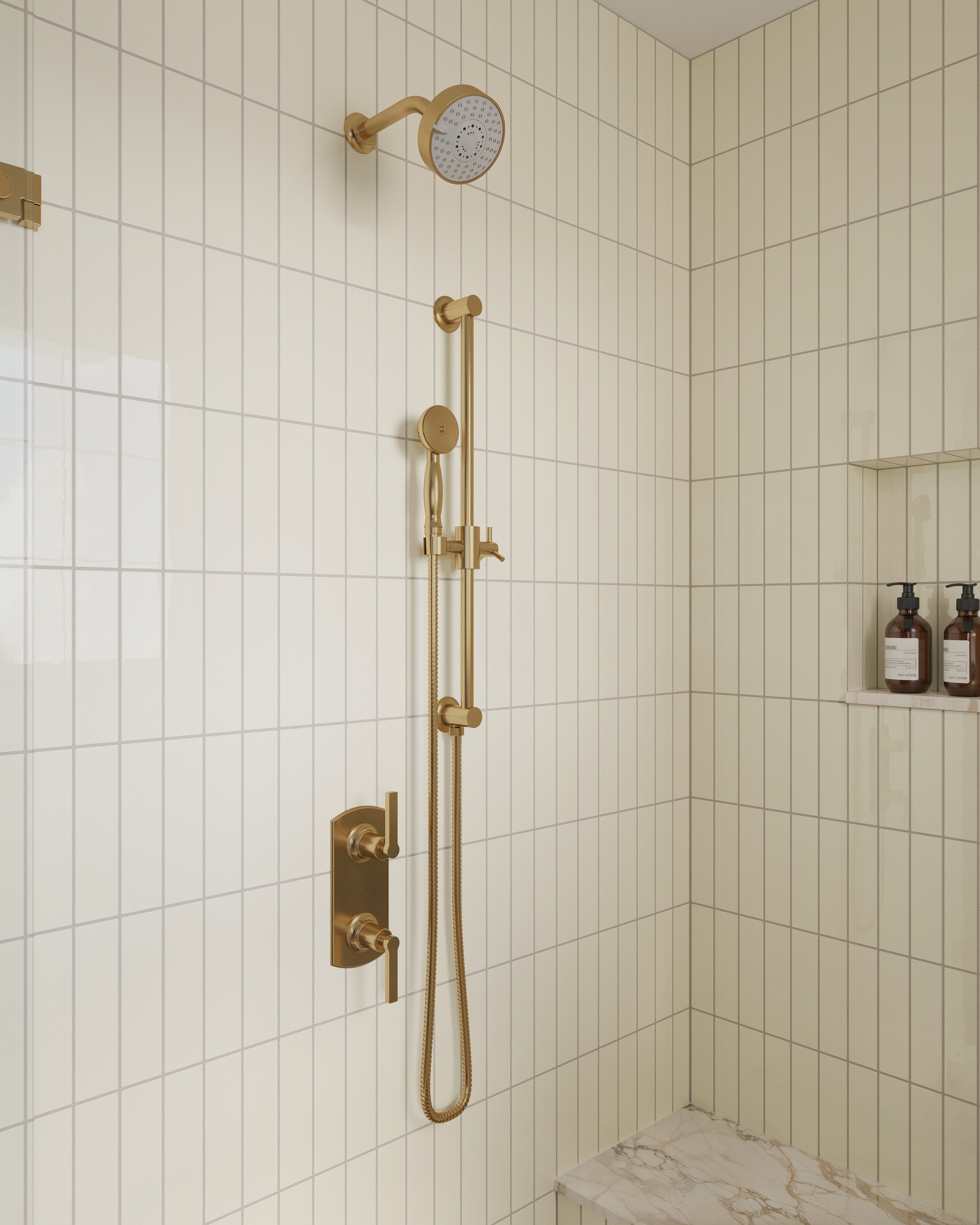 2x8 Natural Press Ceramic Tile in Salt Creek Gloss
