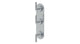 Contour Three Handle Wall Mount Shower Trim with Soft Lever Handles in Satin Chrome