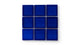 3x3 Straight Set Sheeted Original Ceramic Mosaic Tile in Azul Gloss