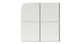 6x6 Natural Press Ceramic Tile in Zinc Gloss