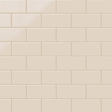3x6 Original Ceramic Tile in Ivory Gloss