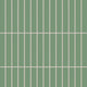 1x6 Straight Set Sheeted Original Ceramic Mosaic Tile in Sea Green Matte