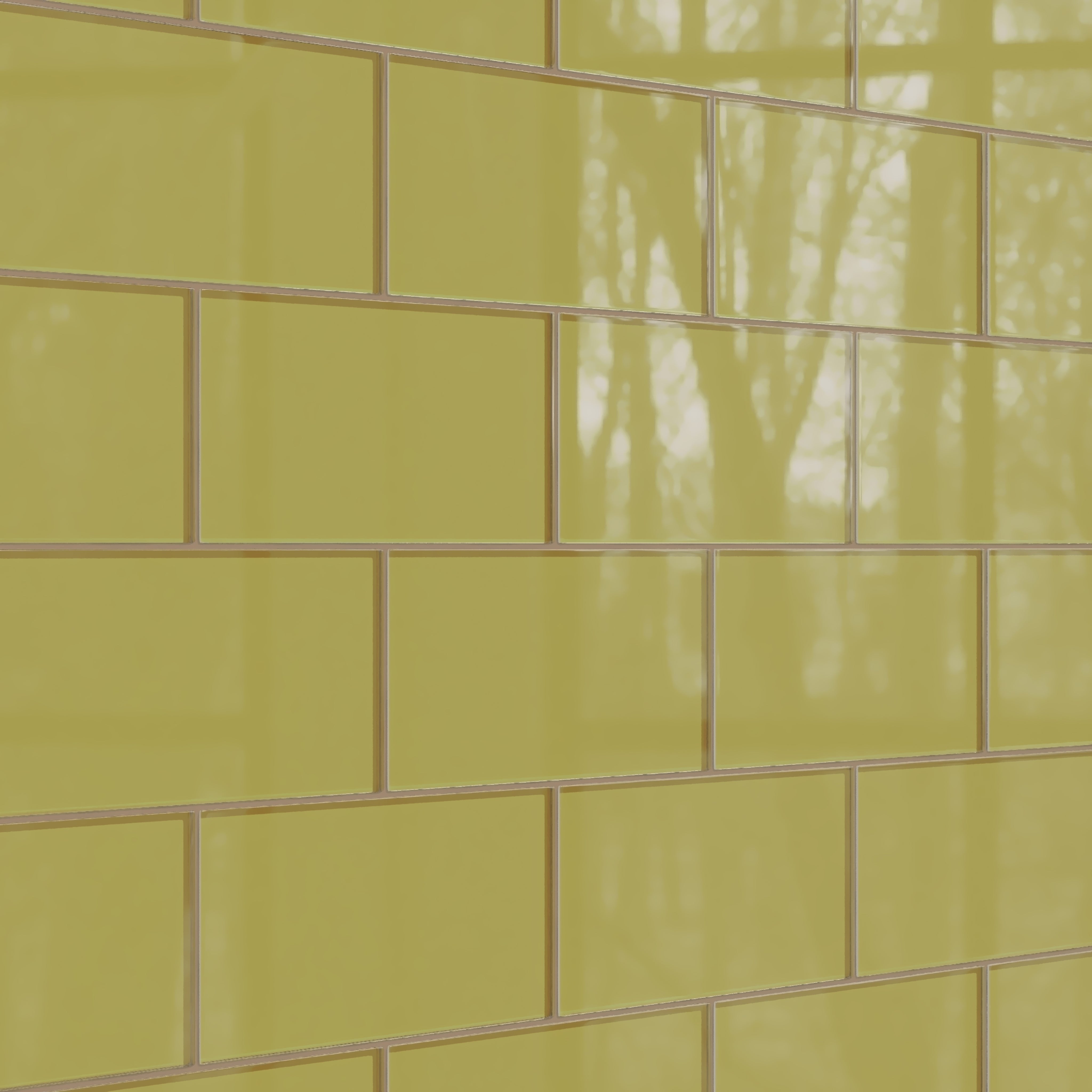 6x12 Glass Tile in Pine Siskin Gloss