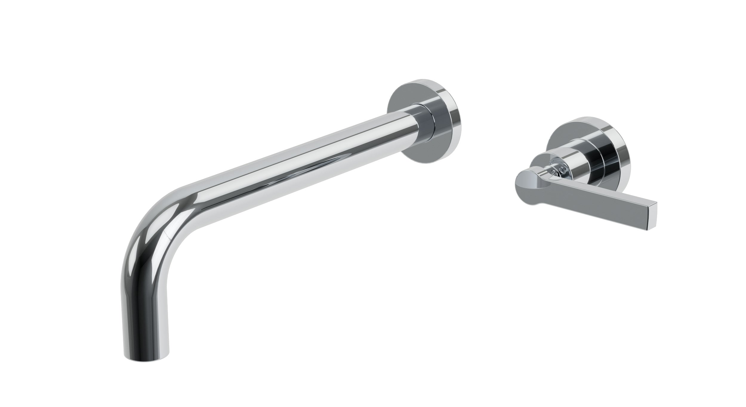 Flatiron One Handle Wall Mount 10" Lavatory Faucet with Linear Lever Handle