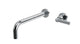 Flatiron One Handle Wall Mount 10" Lavatory Faucet with Linear Lever Handle in Polished Chrome