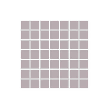 1x1 Straight Set Sheeted Original Ceramic Mosaic Tile in Dust Storm Matte