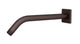 Flatiron 45-Degree 12" Shower Arm with Flange in Architectural Copper