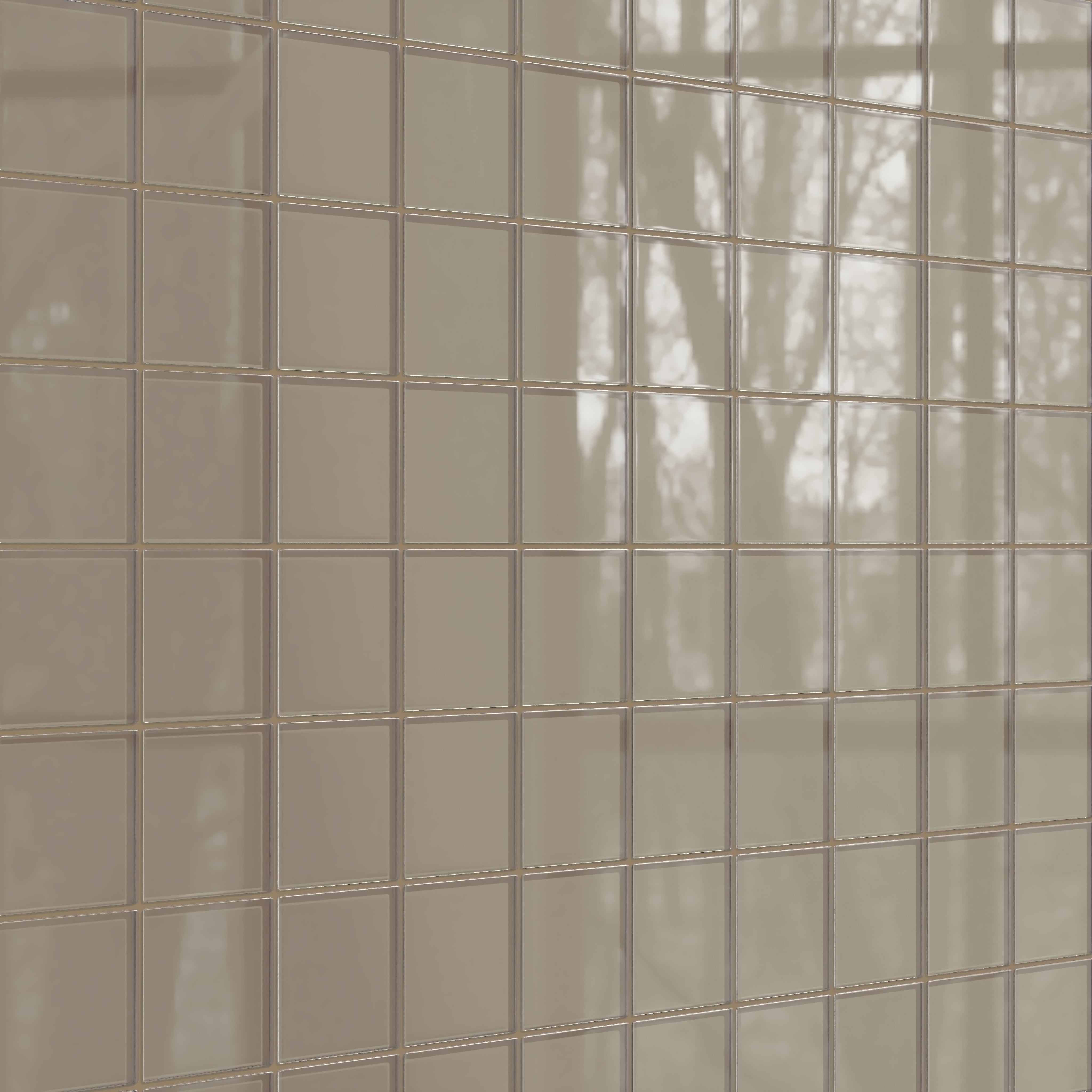 4x4 Glass Tile in Quail Gloss