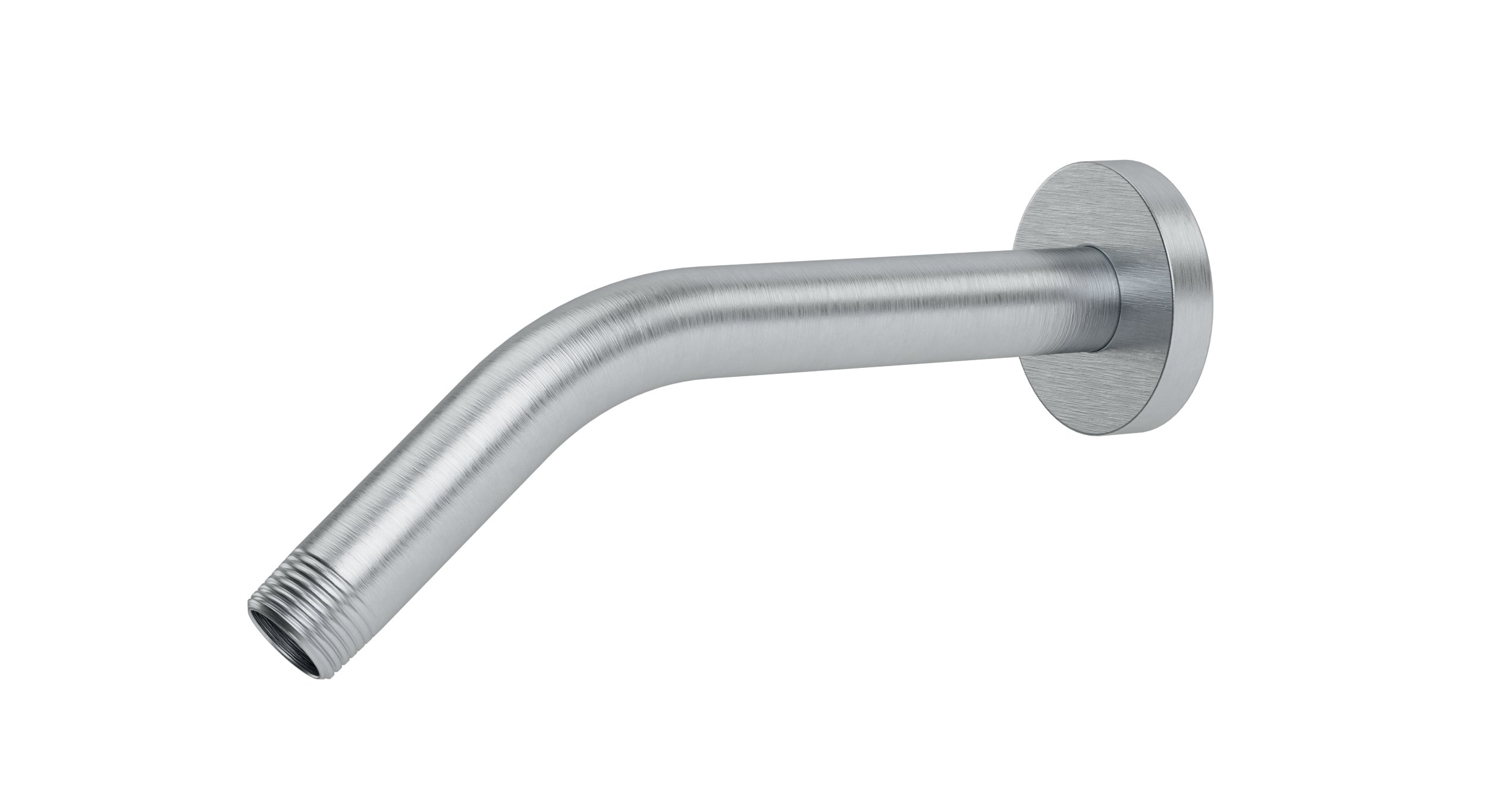 Contour & Foundry 45-Degree 8" Shower Arm with Flange in Satin Chrome