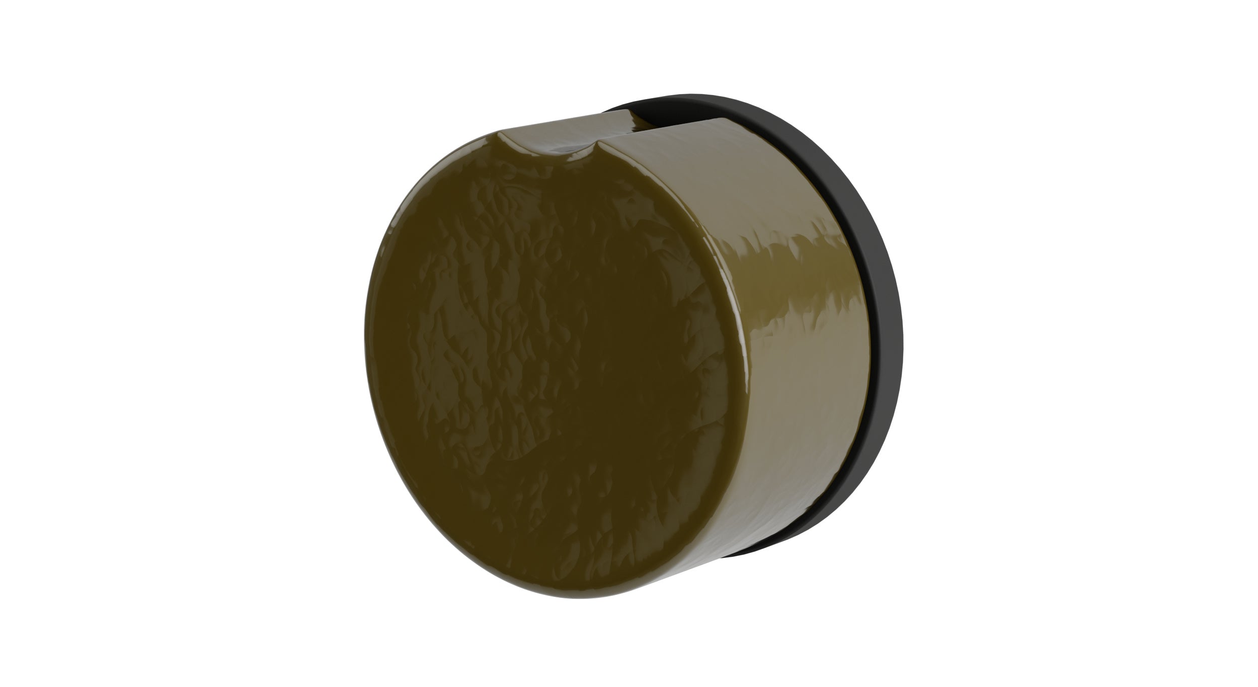 Foundry One Handle Wall Mount Diverter/Volume Control Shower Trim with Groove Ceramic Knob Handle in Matte Black