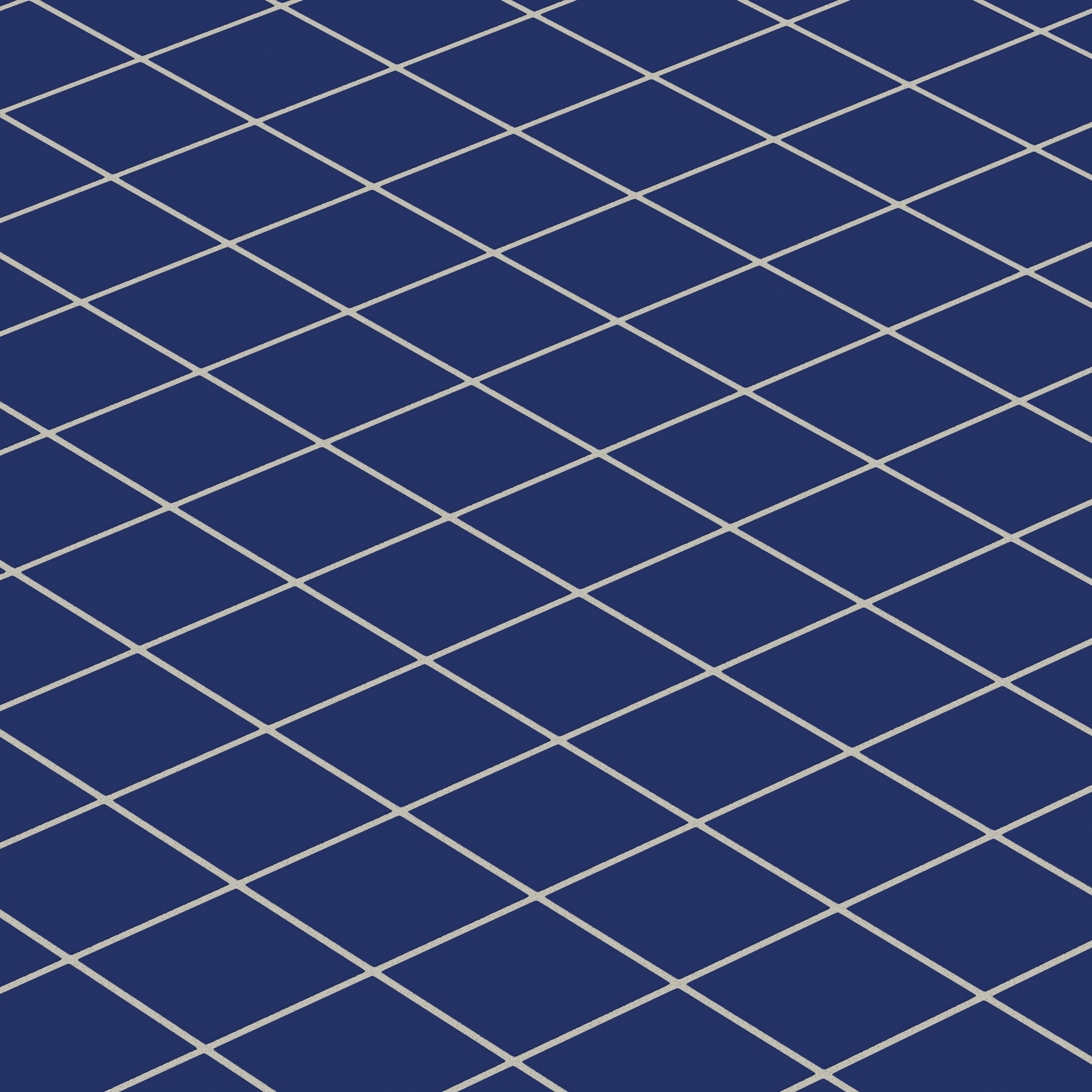 3x3 Straight Set Sheeted Natural Press Ceramic Mosaic Tile in Ultramarine Matte
