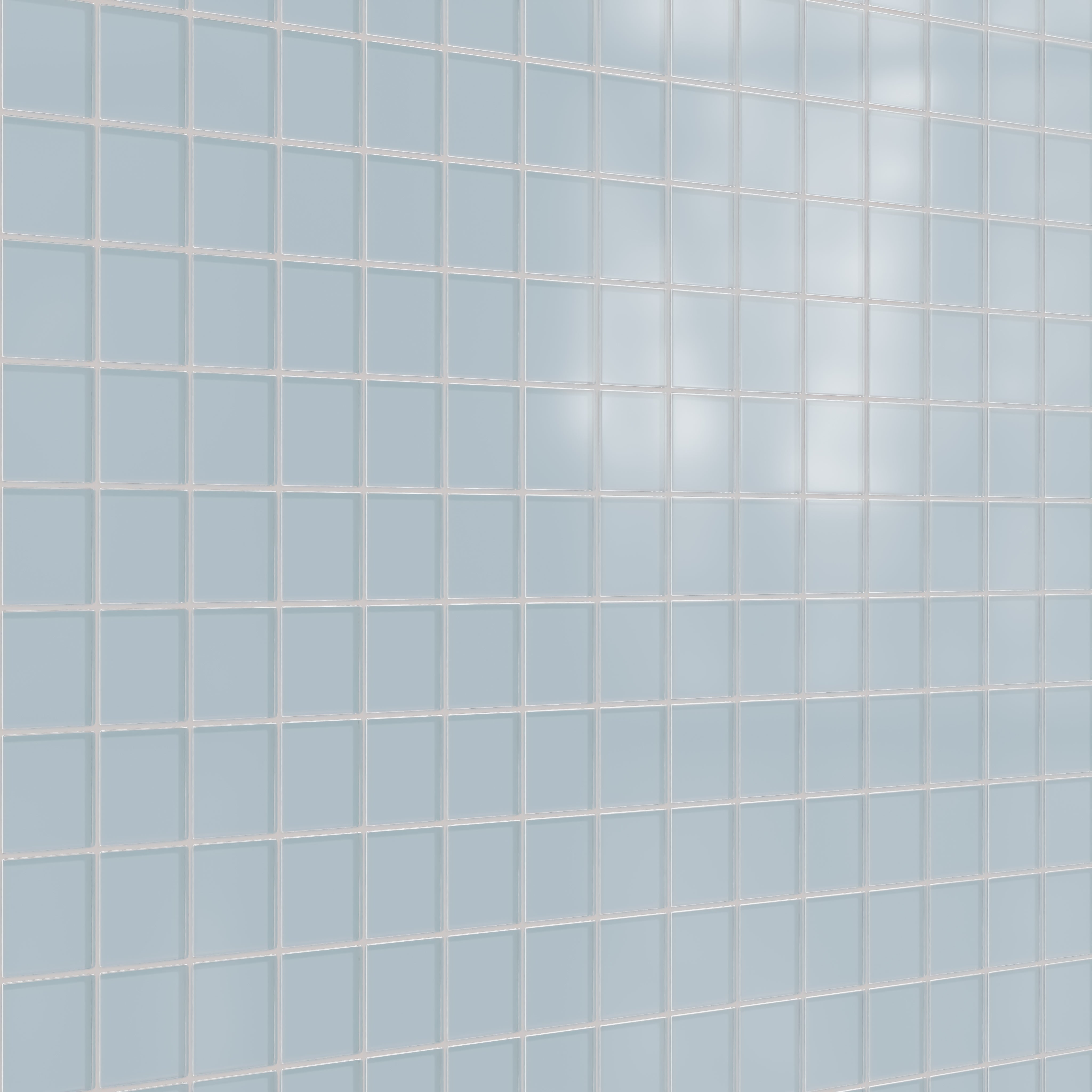 3x3 Straight Set Sheeted Glass Mosaic Tile in Partridge Matte
