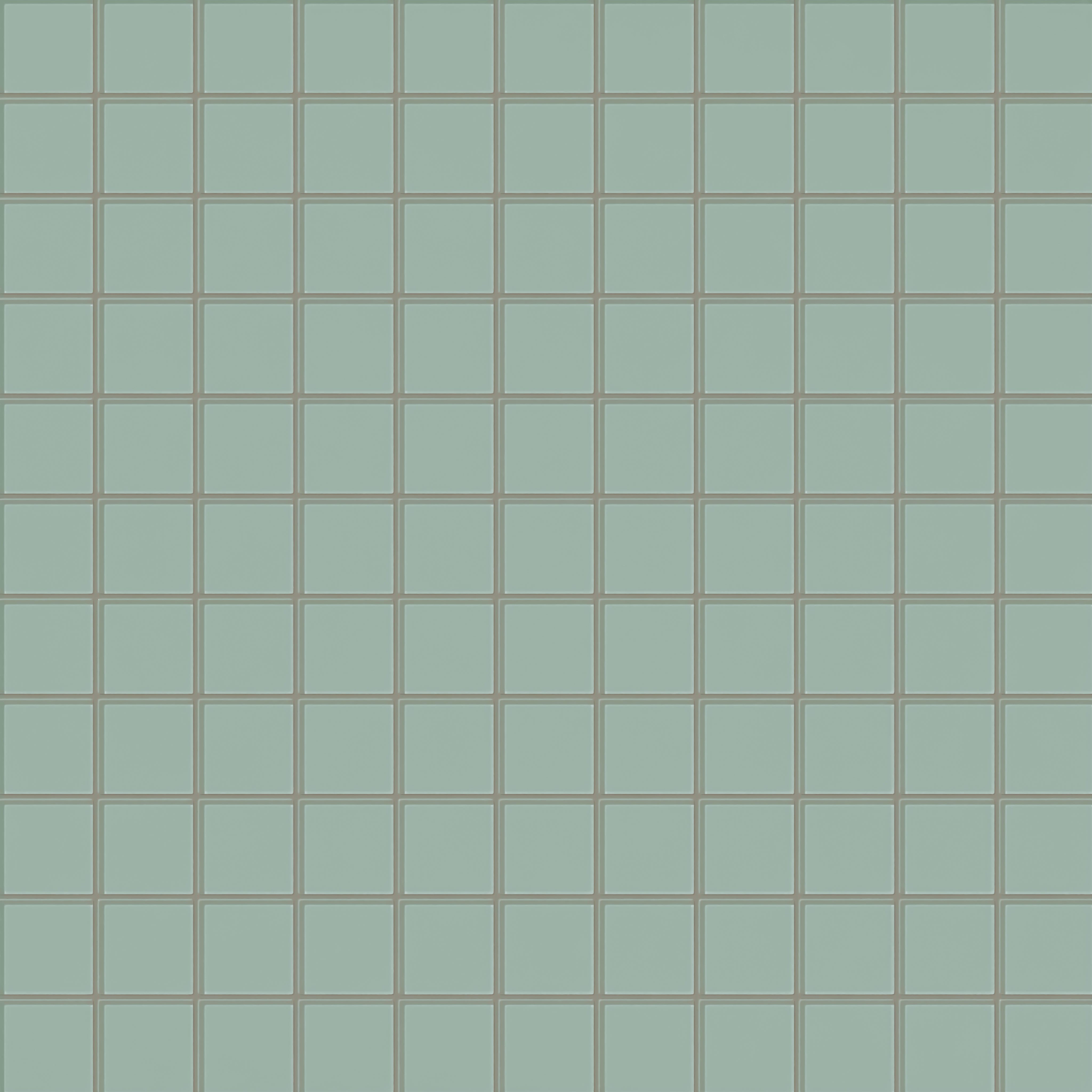 3x3 Straight Set Sheeted Glass Mosaic Tile in Kingfisher Gloss
