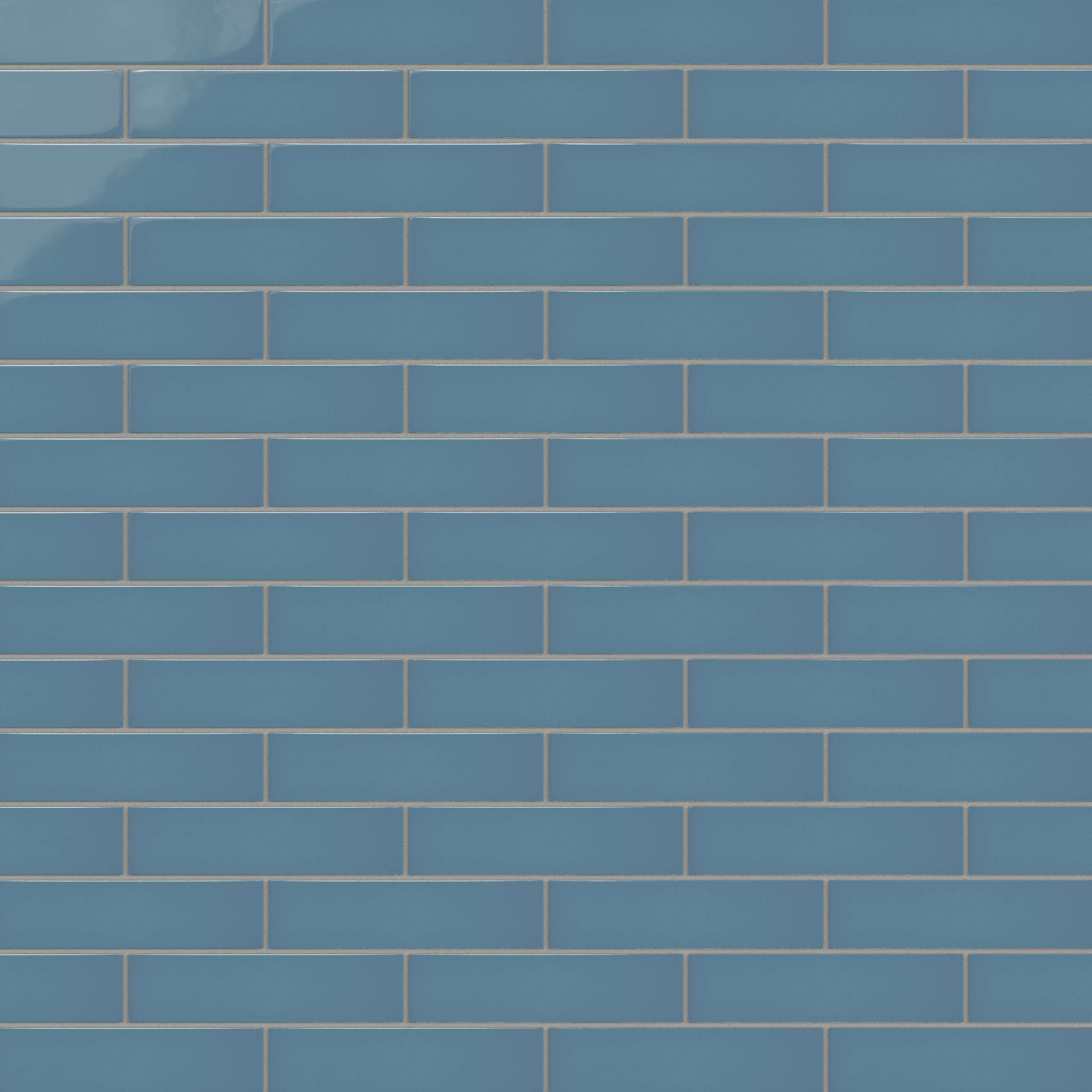 2x8 Natural Press Ceramic Tile in Azurite Gloss
