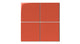 6x6 Natural Press Ceramic Tile in Vermillion Gloss