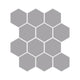 3" Hexagon Sheeted Original Ceramic Mosaic Tile in Thistle Matte