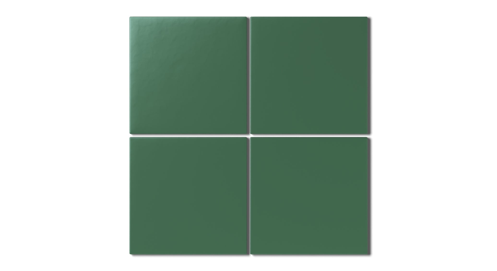 6x6 Natural Press Ceramic Tile in Viridian Matte