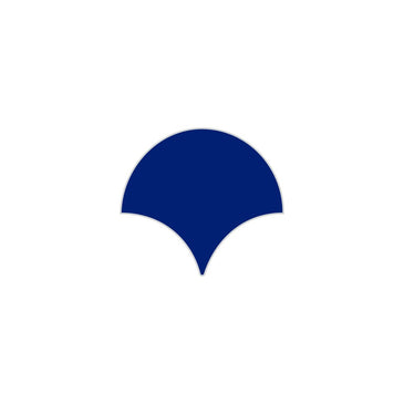 Ogee Drop Original Ceramic Tile in Azul Matte