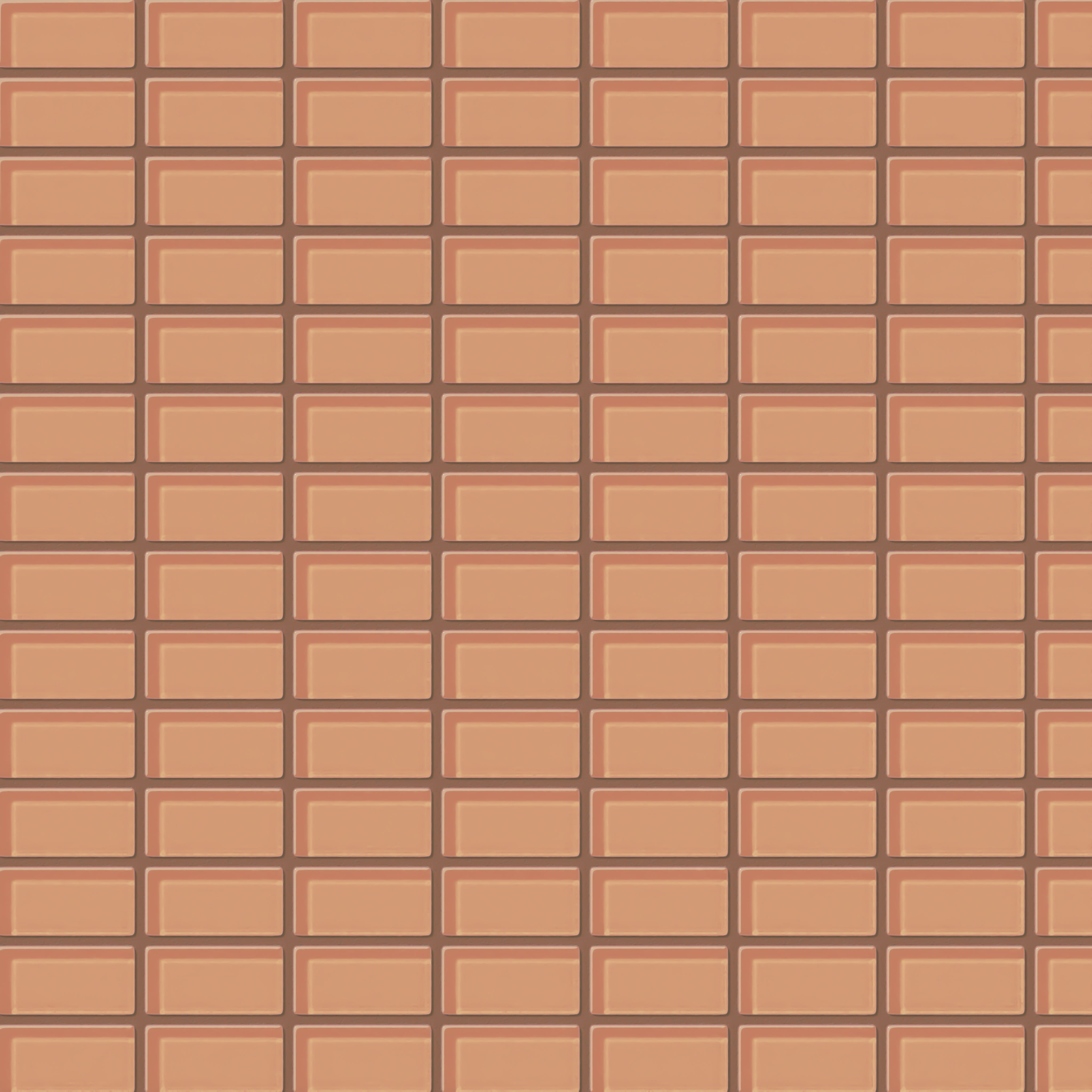 1x2 Straight Set Sheeted Glass Mosaic Tile in Carolina Wren Gloss