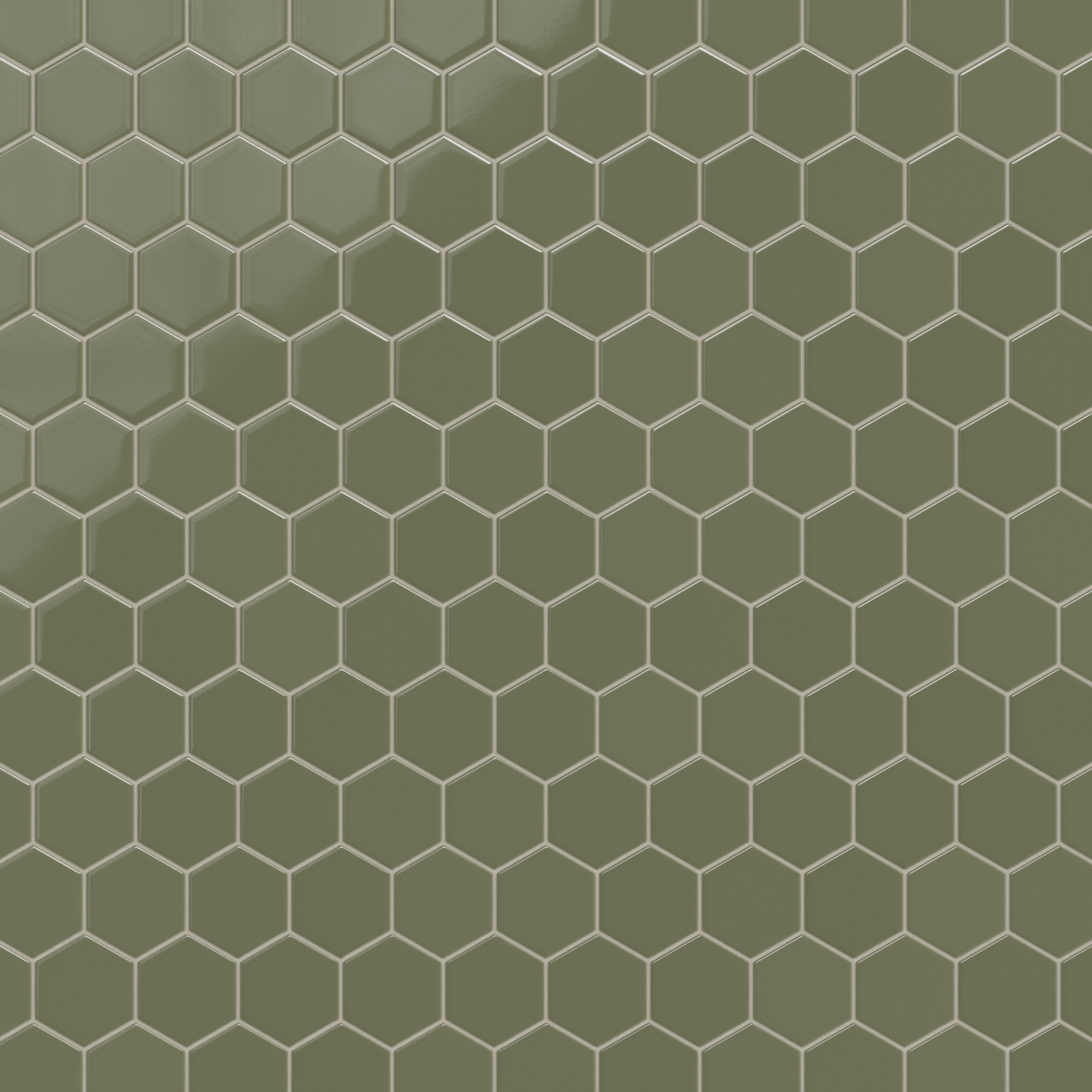 4" Hexagon Original Ceramic Tile in Peabody Gloss