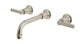 Emerson Two Handle Wall Mount 8.25" Lavatory Faucet with Classic Lever Handles in Satin Nickel