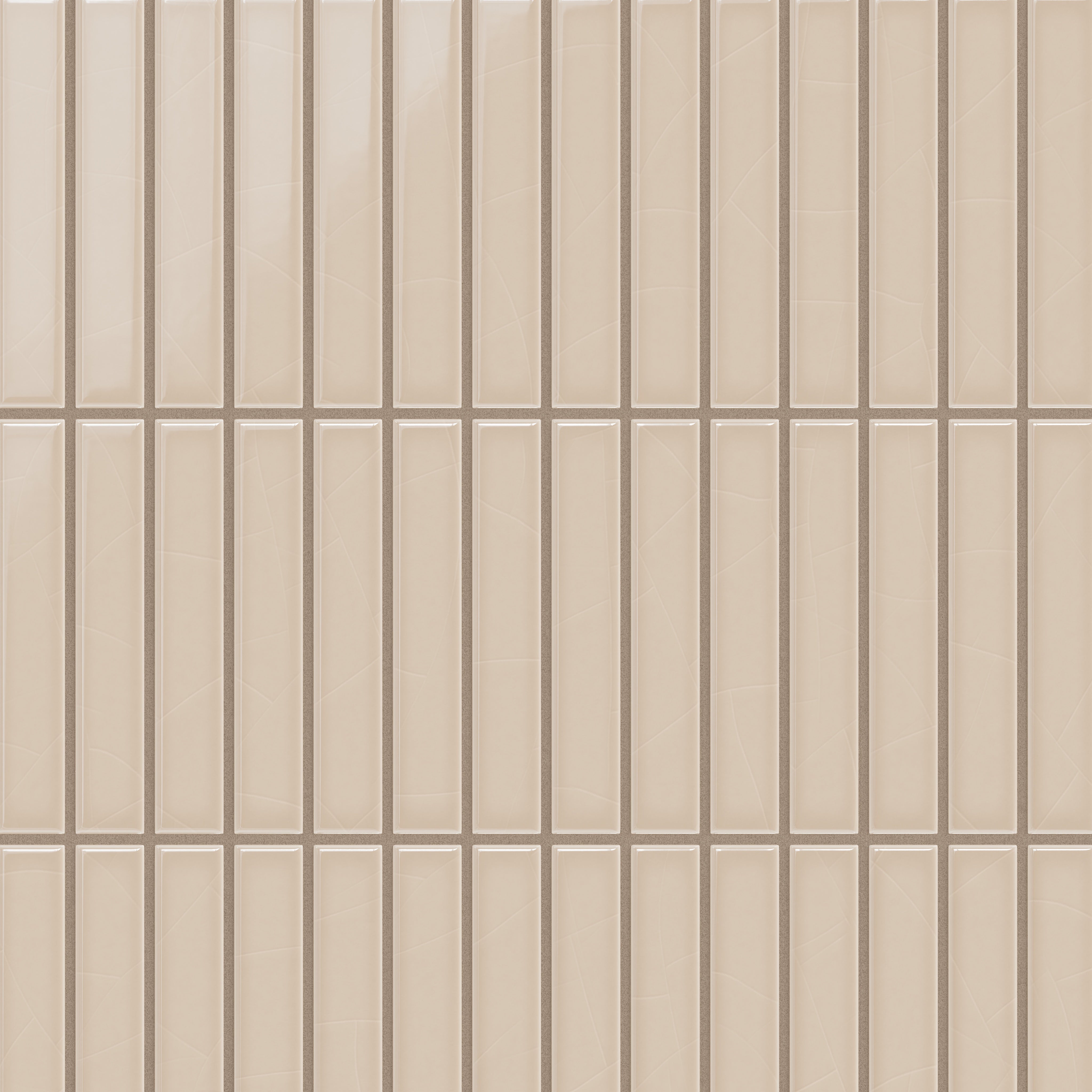1x6 Straight Set Sheeted Original Ceramic Mosaic Tile in Sweet Pea Gloss
