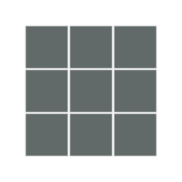 3x3 Straight Set Sheeted Original Ceramic Mosaic Tile in Flagstone Gloss
