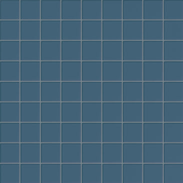 3x3 Straight Set Sheeted Glass Mosaic Tile in Blue Jay Gloss