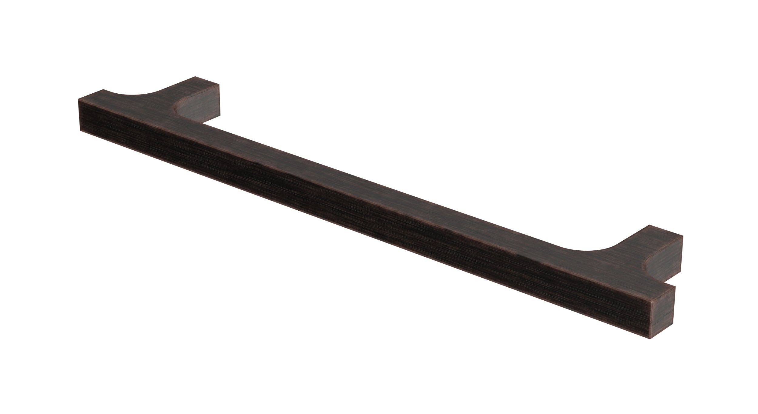 Flatiron Square Cabinet Pull 6" in Antique Bronze
