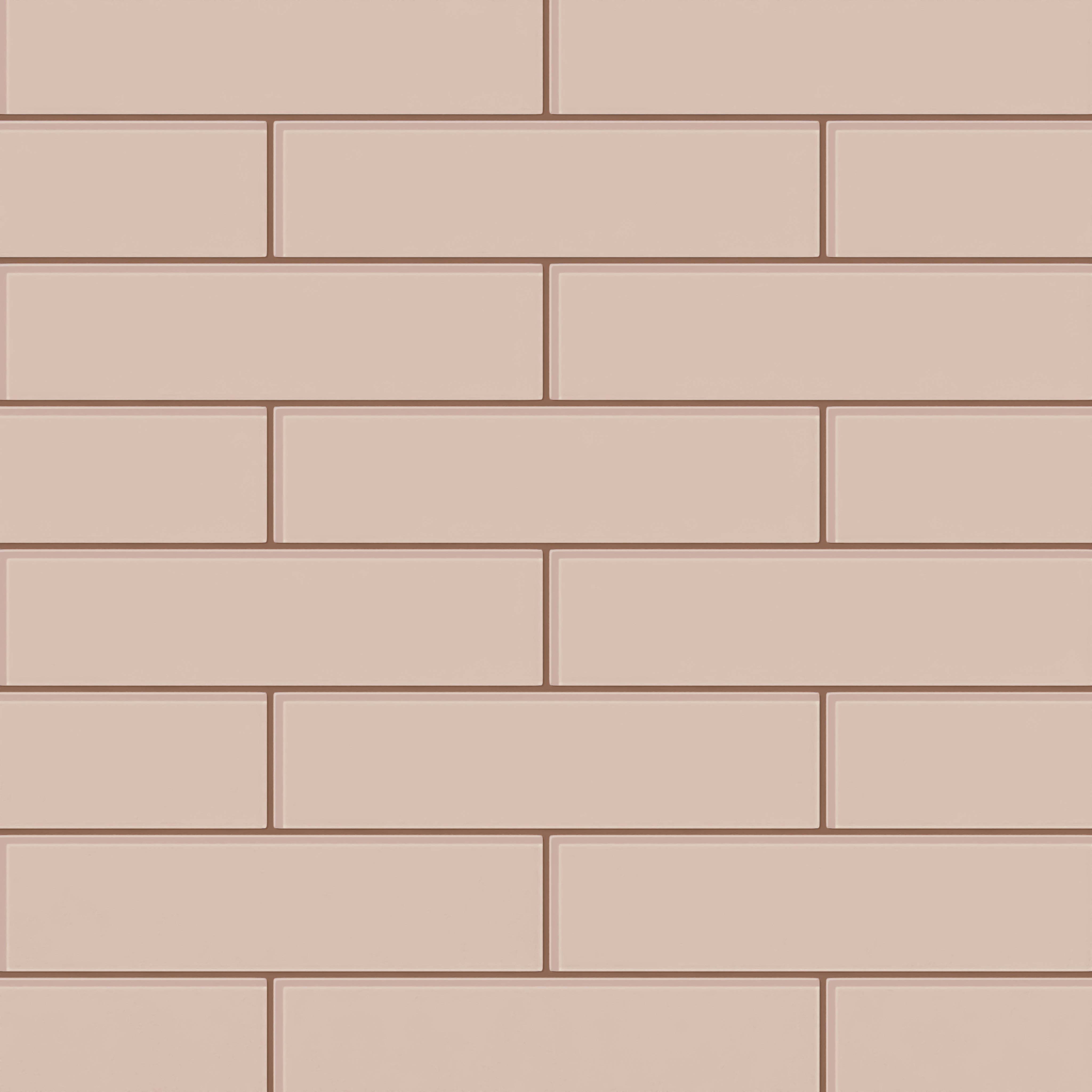 3x12 Glass Tile in Rosy Finch Gloss