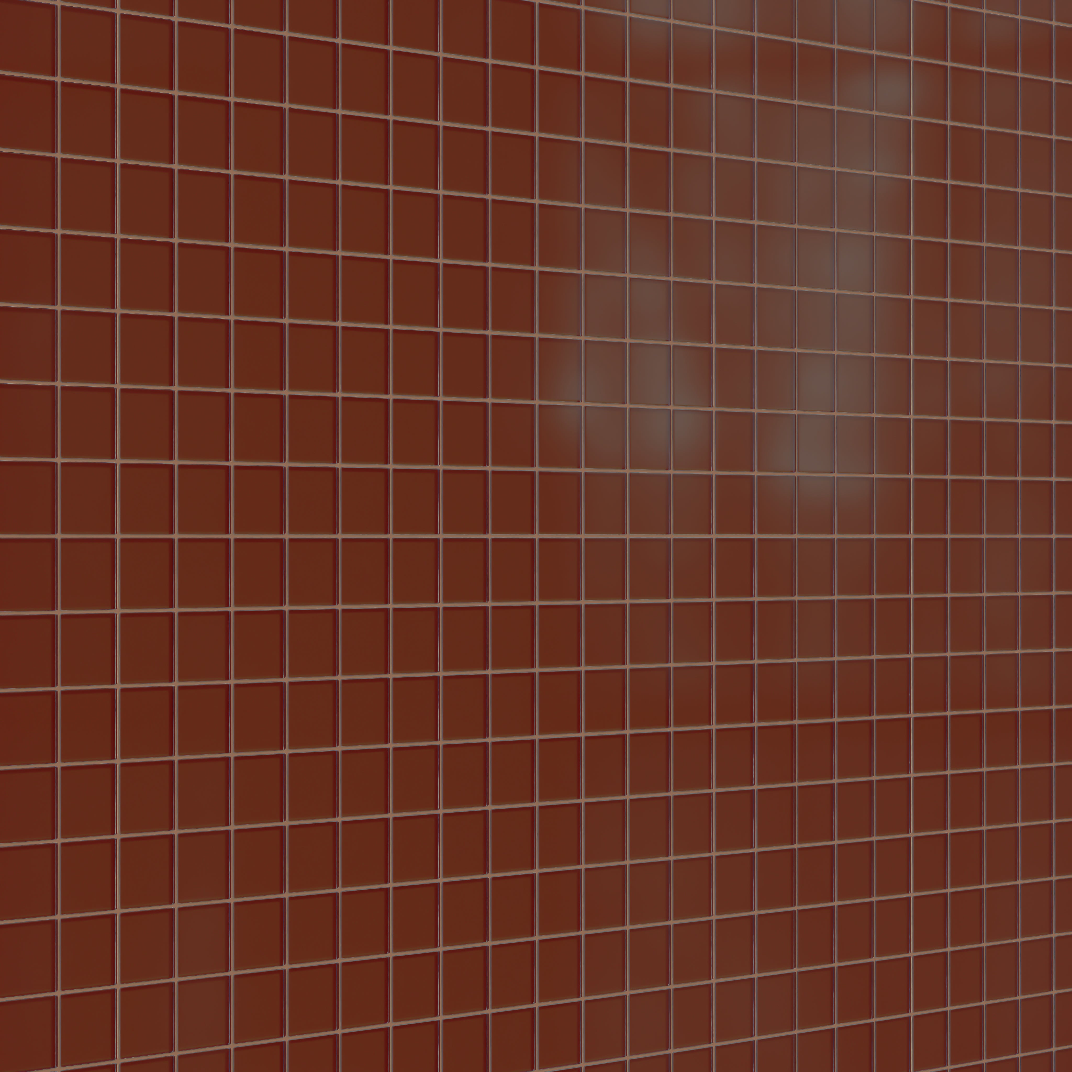 3x3 Straight Set Sheeted Glass Mosaic Tile in Pheasant Matte