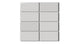2x4 Straight Set Sheeted Natural Press Ceramic Mosaic Tile in Cloud Cover Gloss