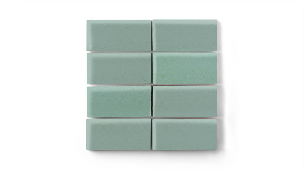 2x4 Straight Set Sheeted Original Ceramic Mosaic Tile in Amalfi Coast Matte