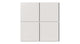 6x6 Natural Press Ceramic Tile in Pearl Matte