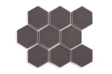 4" Hexagon Original Ceramic Tile in Kalamata Gloss