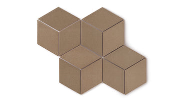 Large Diamond Original Ceramic Tile in Sandstone Matte